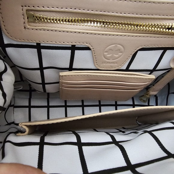 Jemma Jo Jo Blush Pink Kiss Lock Structured Top-Handle Satchel - Picture 5 of 16